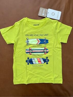 MAYORAL Skateboard Organic Cotton Tee, 3 years - NEW